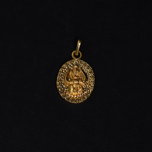 Pure Gold Trishul Locket 3.66g