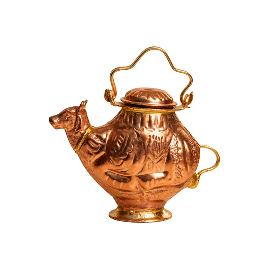 Mahita Collections Pure Copper Gomukhi Kamandal Lota for Pooja