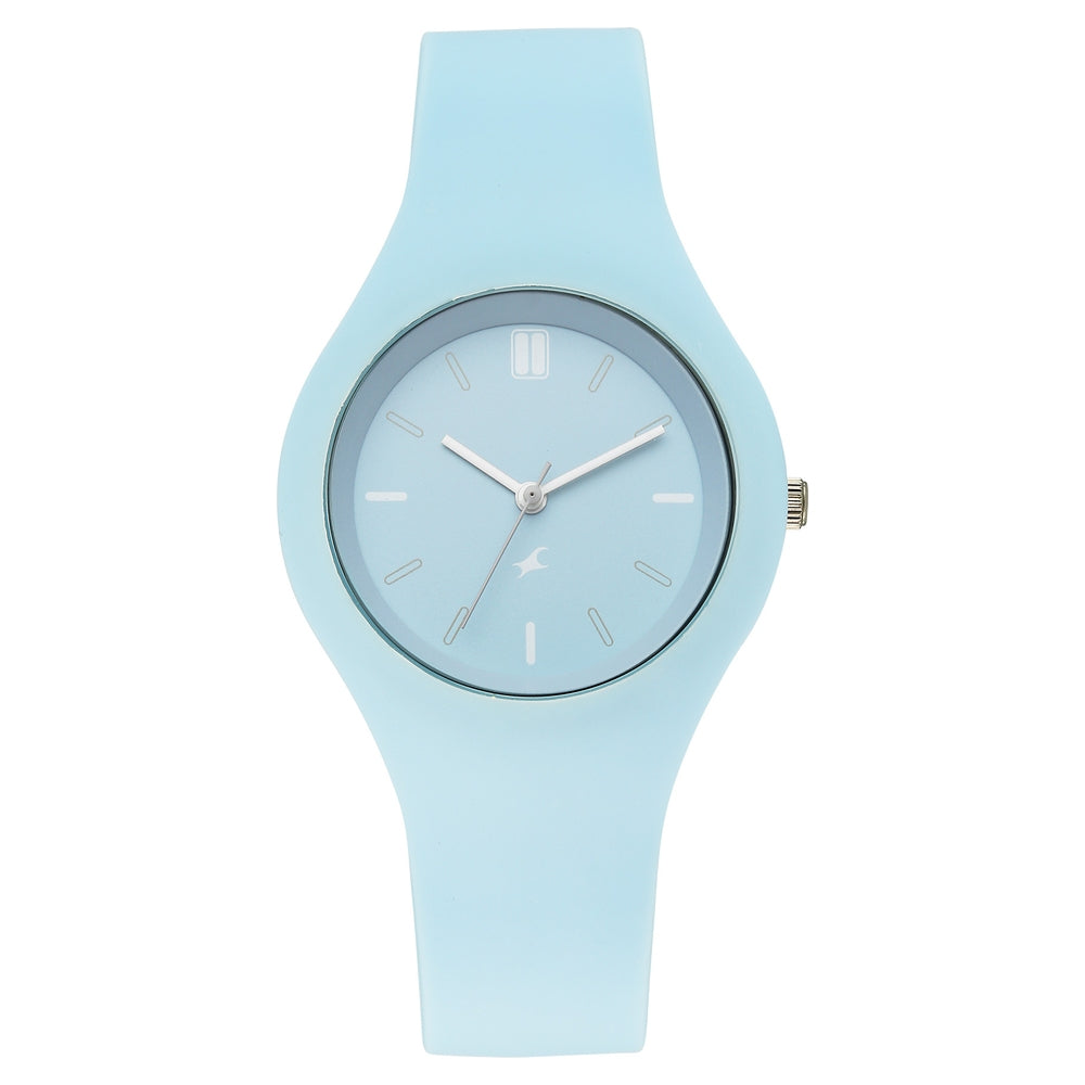 Fastrack Tweens Quartz Analog Blue Dial Blue Silicone Strap Watch