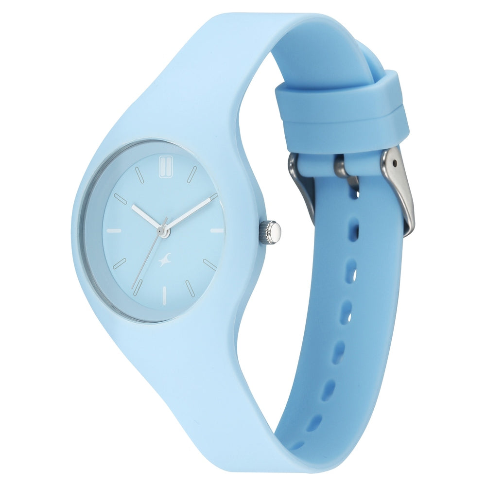 Fastrack Tweens Quartz Analog Blue Dial Blue Silicone Strap Watch
