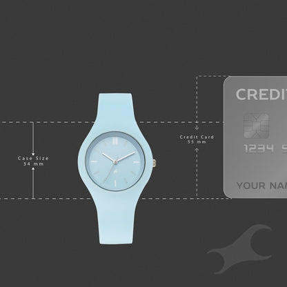 Fastrack Tweens Quartz Analog Blue Dial Blue Silicone Strap Watch