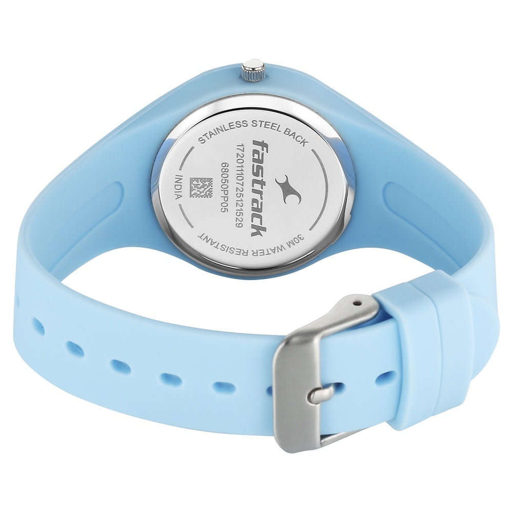 Fastrack Tweens Quartz Analog Blue Dial Blue Silicone Strap Watch