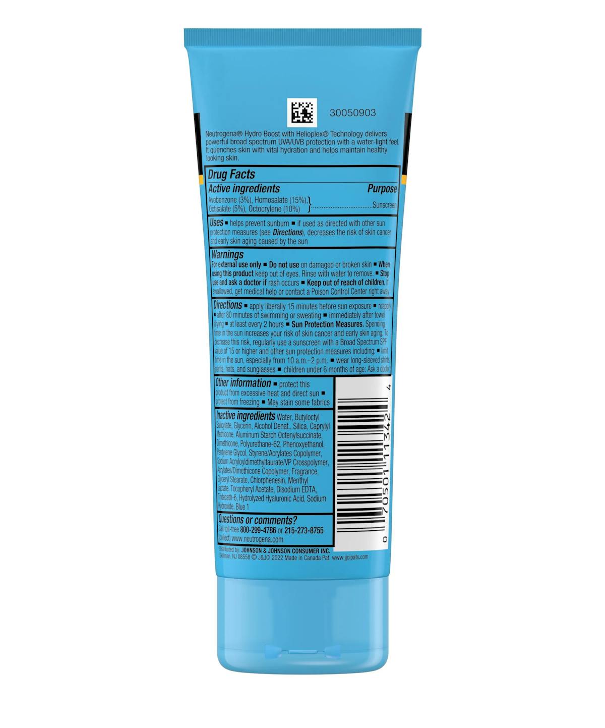 Neutrogena Hydro Boost Water Gel Sunscreen Lotion with Broad Spectrum SPF 30