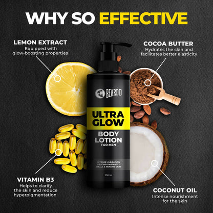 Beardo Ultra Glow Body Lotion For Men 250ml