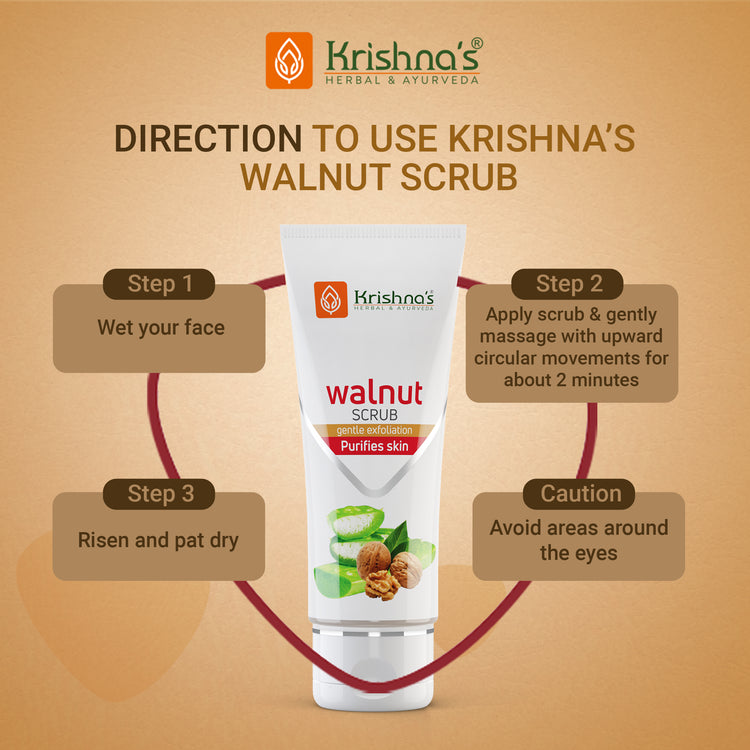 Krishna'S Herbal & Ayurveda Walnut Scrub 