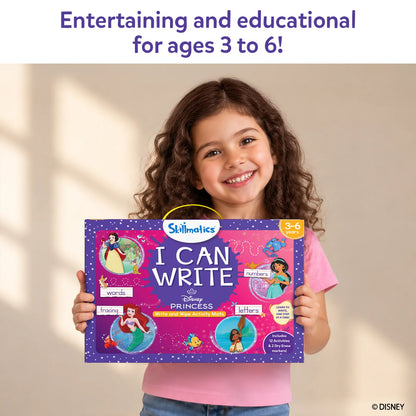 Skillmatics I Can Write Disney Princess Reusable Activity Mats Ages 3 to 6