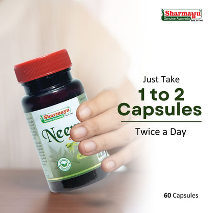 Sharmayu Ayurveda Neem Capsules - view 4