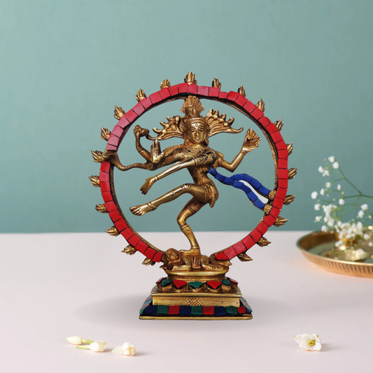Brass Nataraj Statue 1.04Kg - PUSHMYCART