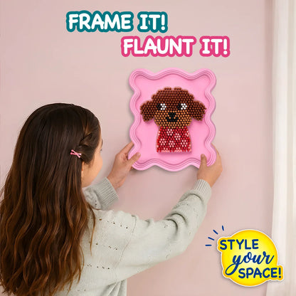 Skillmatics Stixels Puppy Wall Decor DIY 3D Pixel Art Kit Ages 7 and Up
