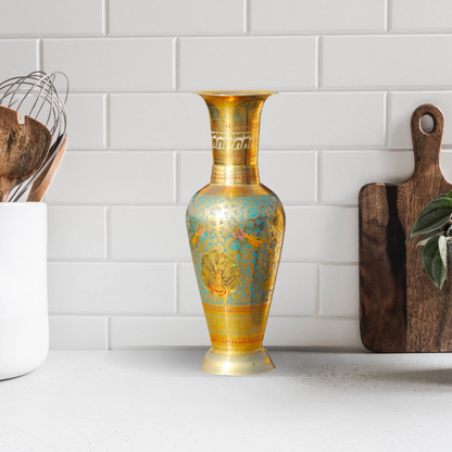 Brass Home And Garden Flower Pot 0.55Kg - PUSHMYCART