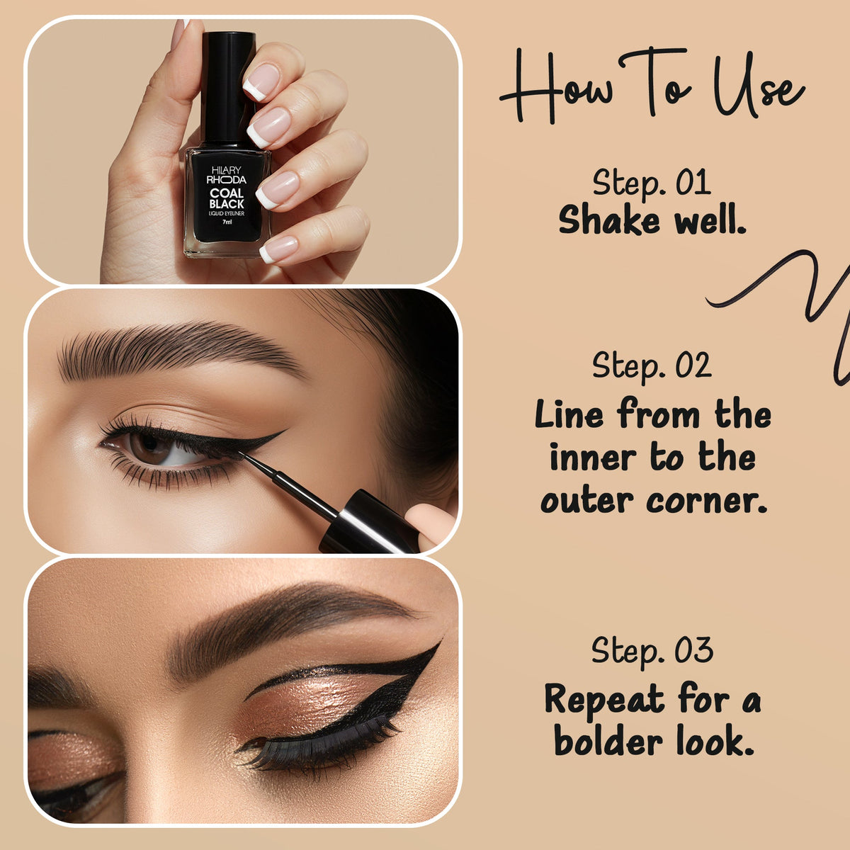Hilary Rhoda Coal Black Eyeliner - view 6