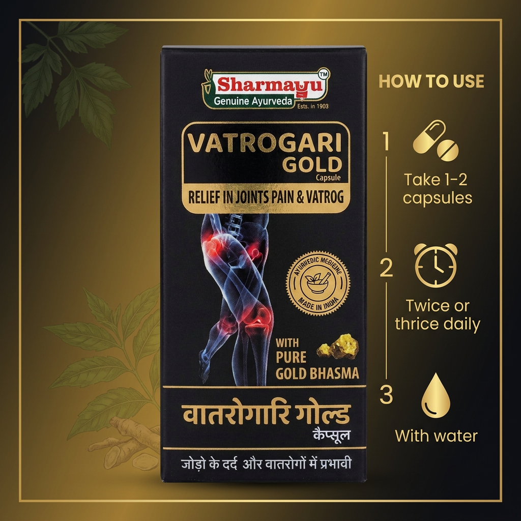 Sharmayu Ayurveda Vatrogari Gold Capsule - view 9