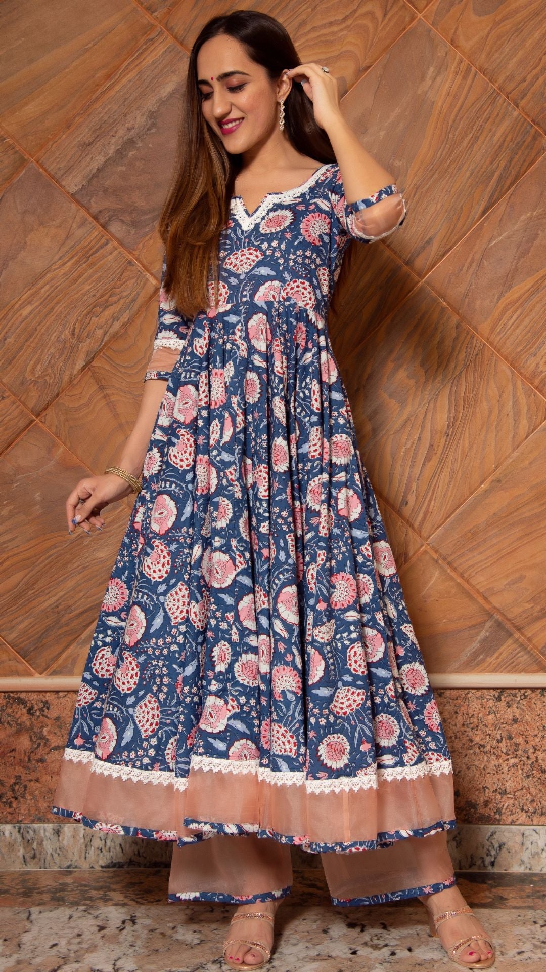 Ambar Cotton Anarkali Set