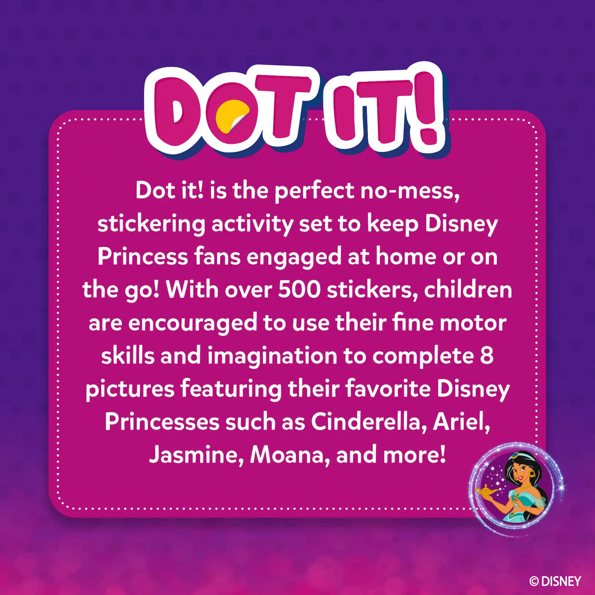 Skillmatics Dot it Disney Princess No mess sticker art Ages 3 to 7