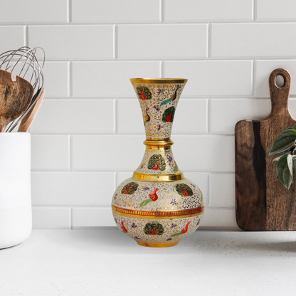 Brass Home And Garden Flower Pot 0.99Kg - PUSHMYCART