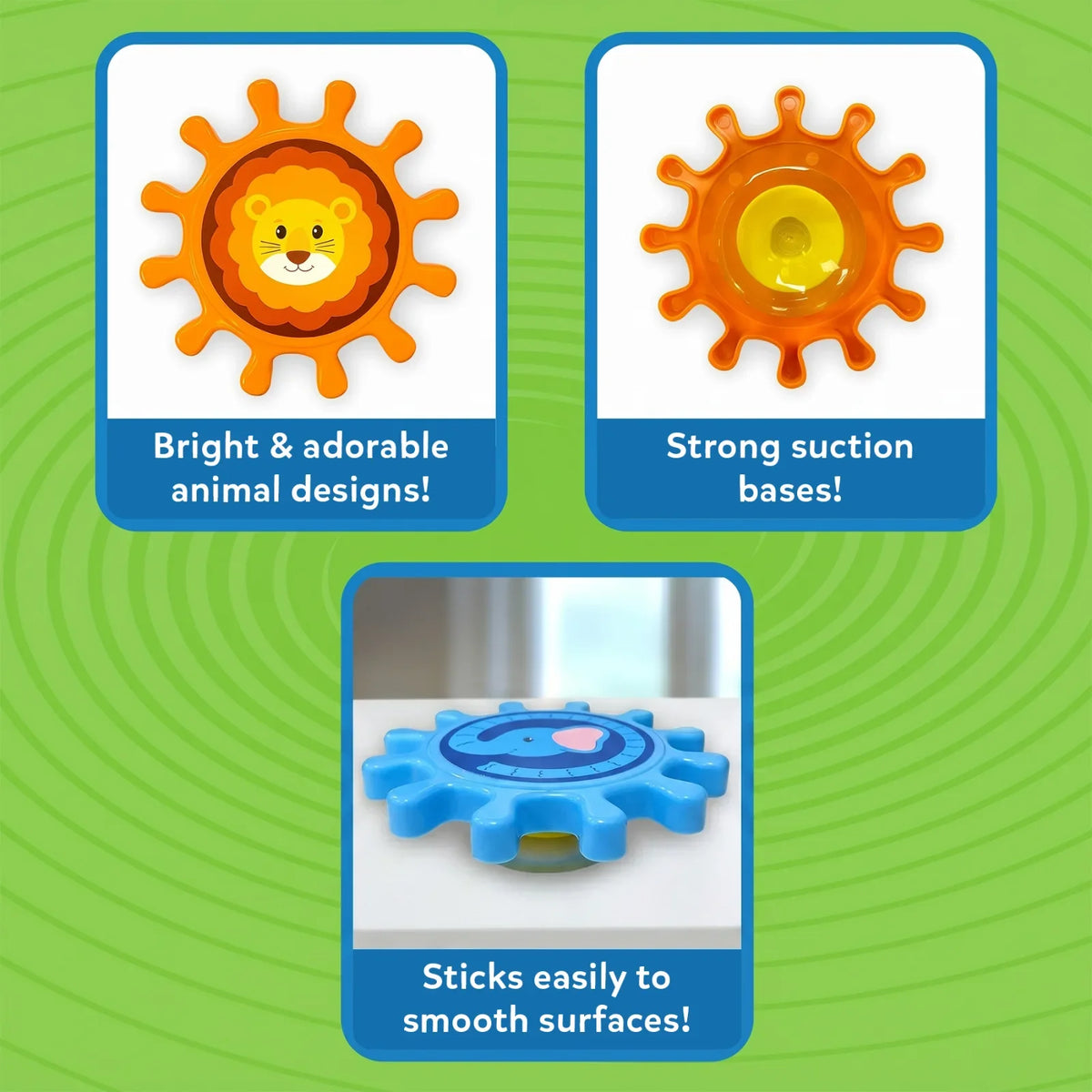 Skillmatics Spinny Gears Animal Fun 5 Interlocking Gears 6 to 36 Months