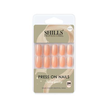 Glossy Solid Color Nails Square(SPN579-SPN604) - Shills Professional