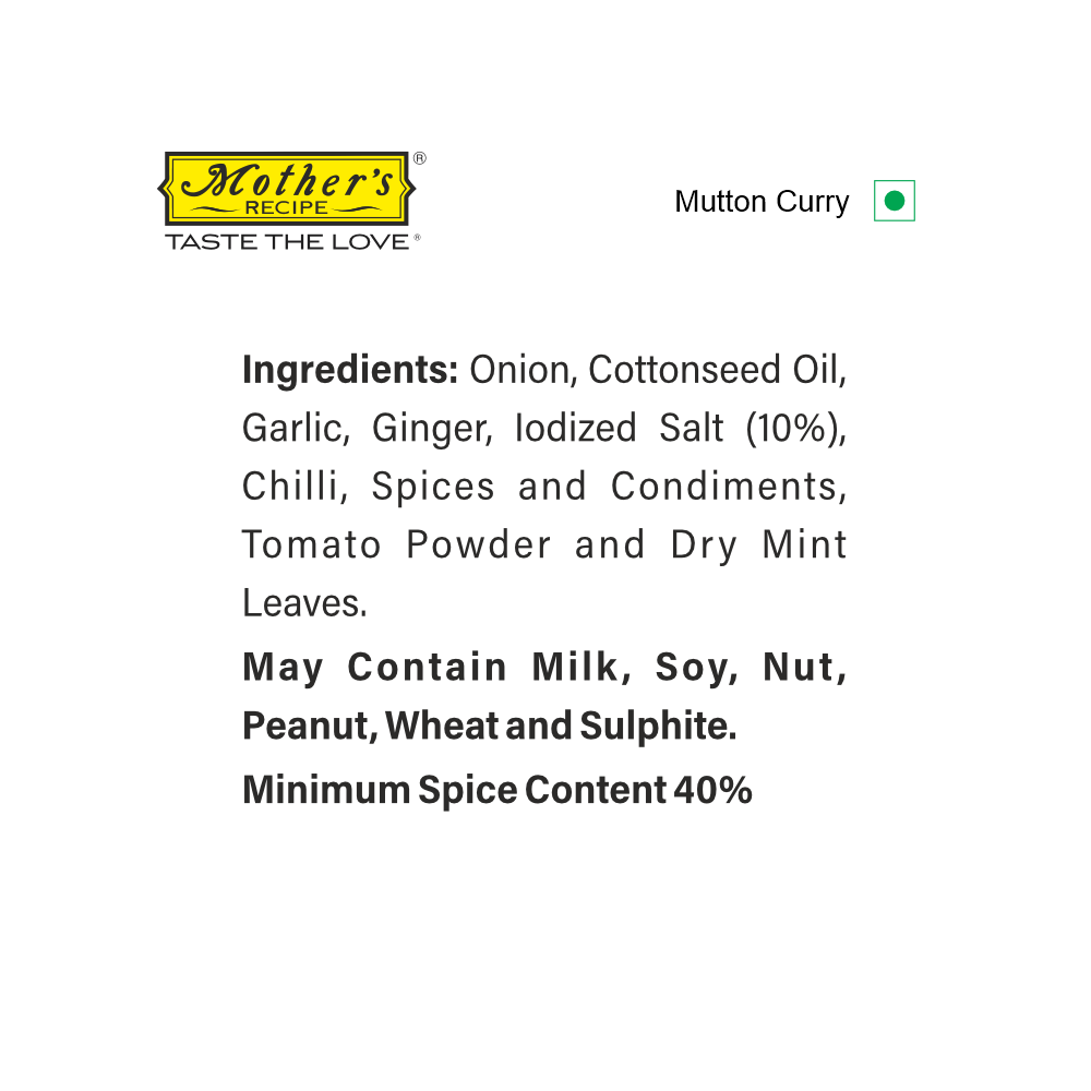 Mothers Recipe Mutton Curry Mix