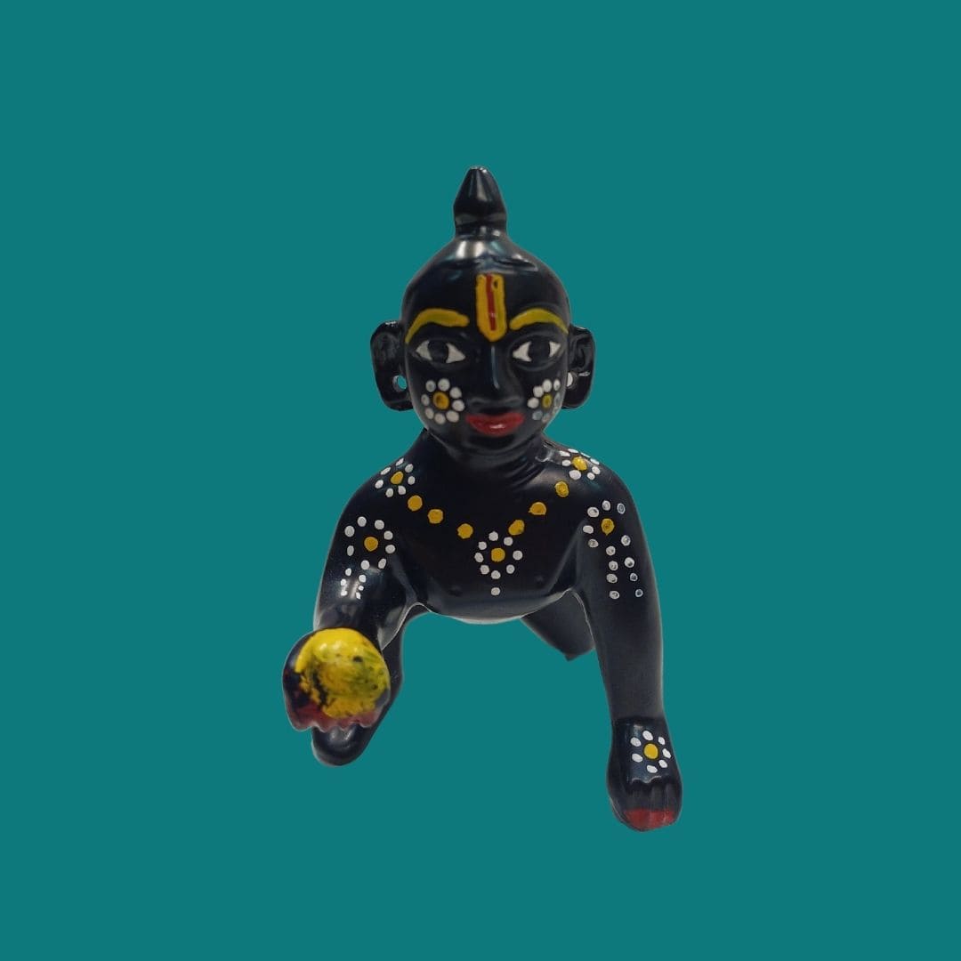 Tamas Brass Black Laddu Gopal - Thakur Ji Statue/Idol - PUSHMYCART