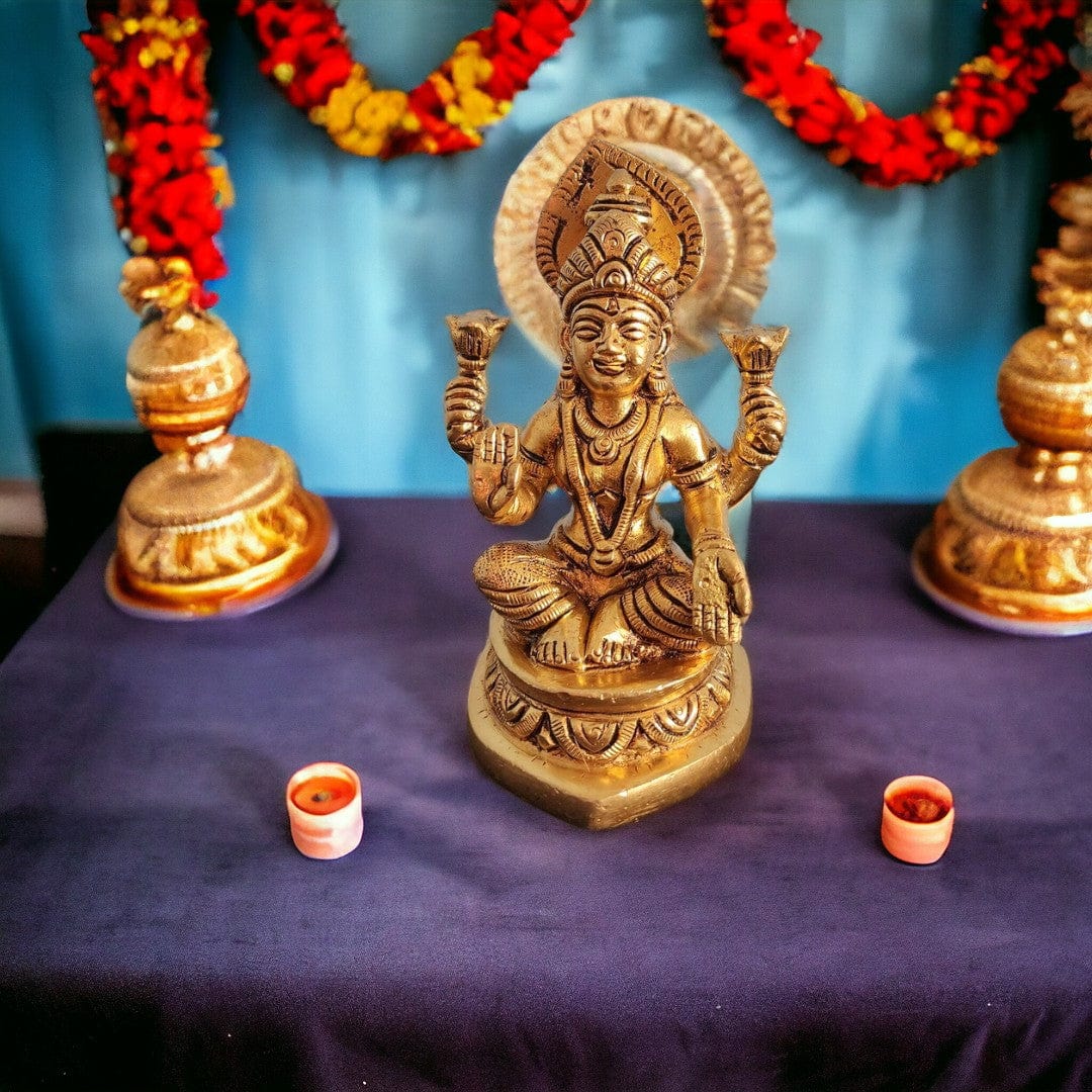 Tamas Brass Lakshmi Ganesh Statue/Idol - PUSHMYCART