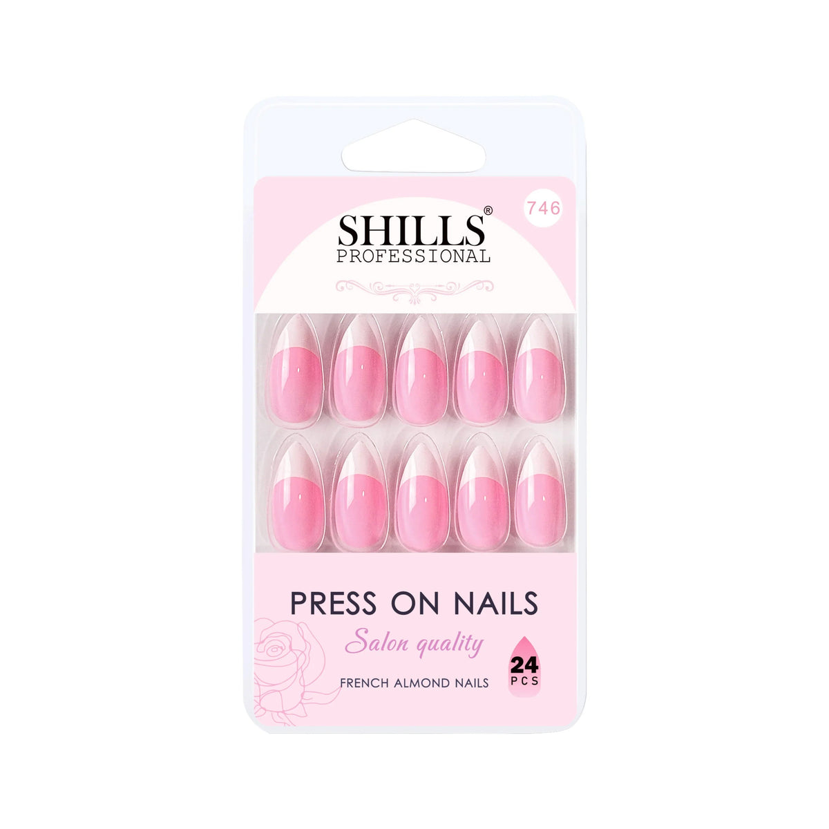 French Nails Sharp Almond (SPN734-SPN746) - Shills Professional