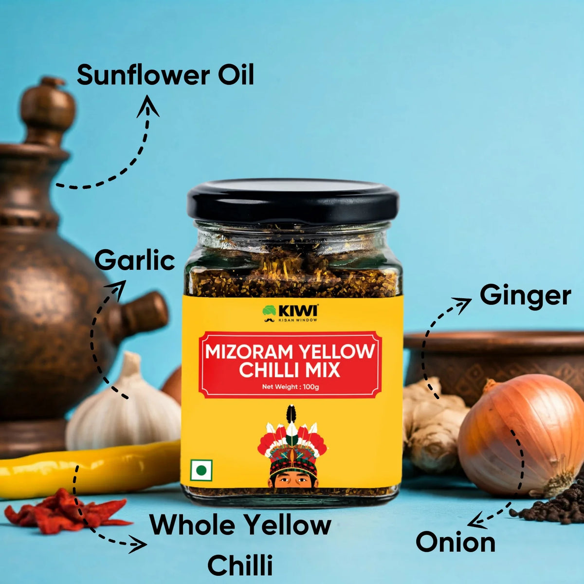 Kiwi Mizoram Yellow Chilli Mix