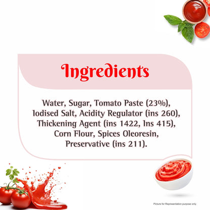 Suruchi Tomoto Ketchup 425g Pure & Natural Red Tomato