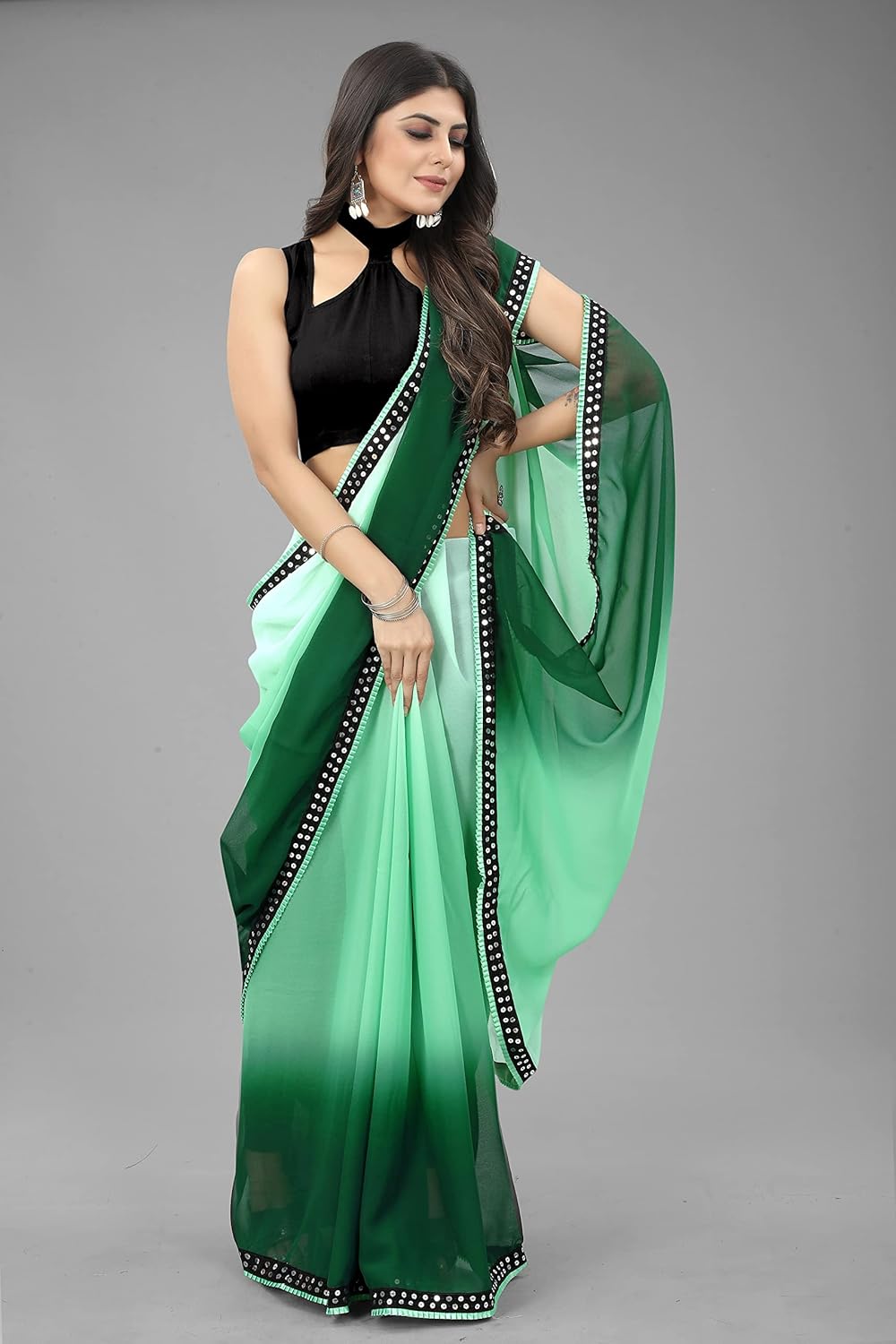 Vasthrlay Embroidered Saree in Classic with refined ethnic appeal