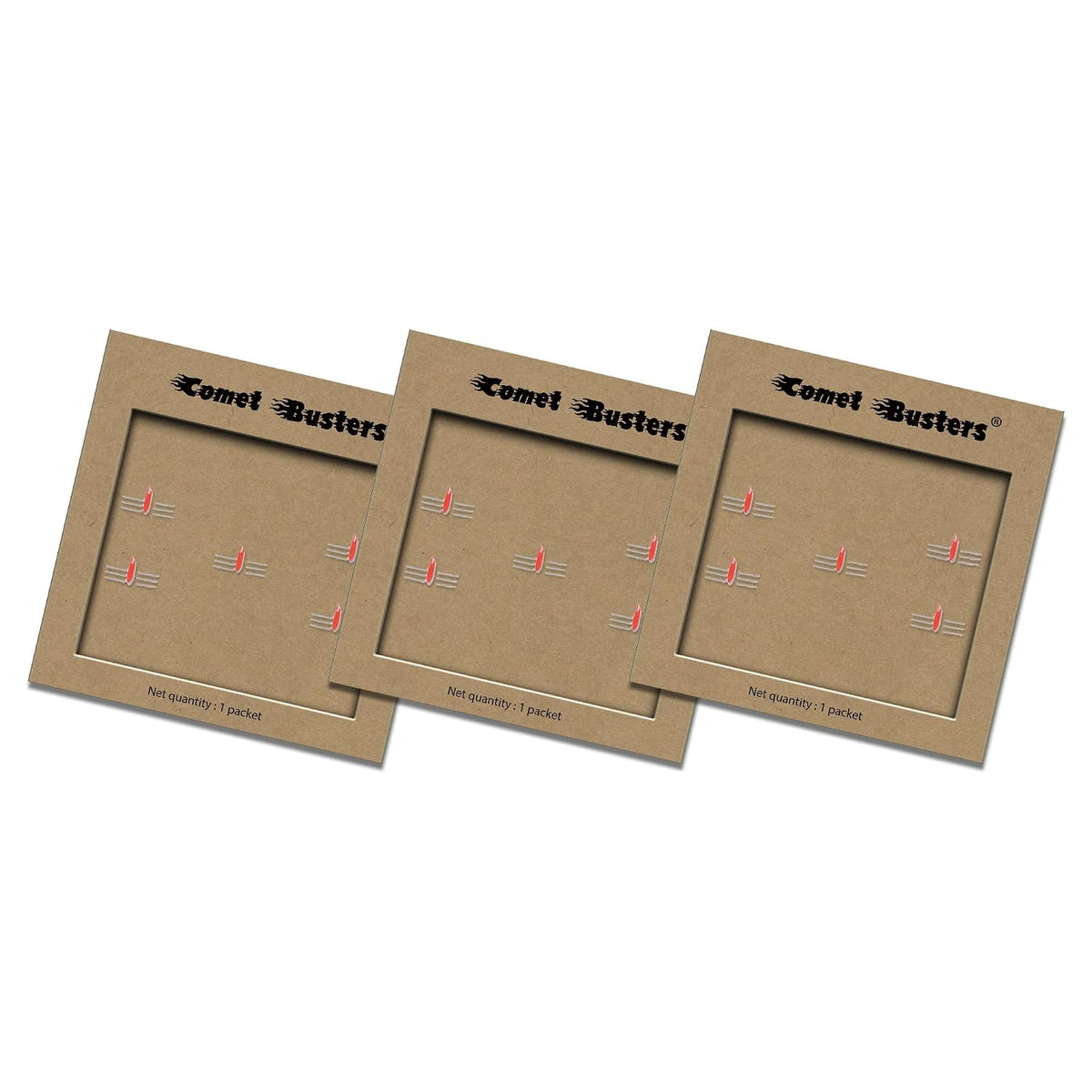 Comet Busters Mahakal White and Red Bindis