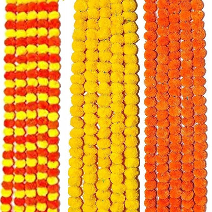 Artificial Marigold Genda Flowers Toran | Door Hanging Marigold Mala