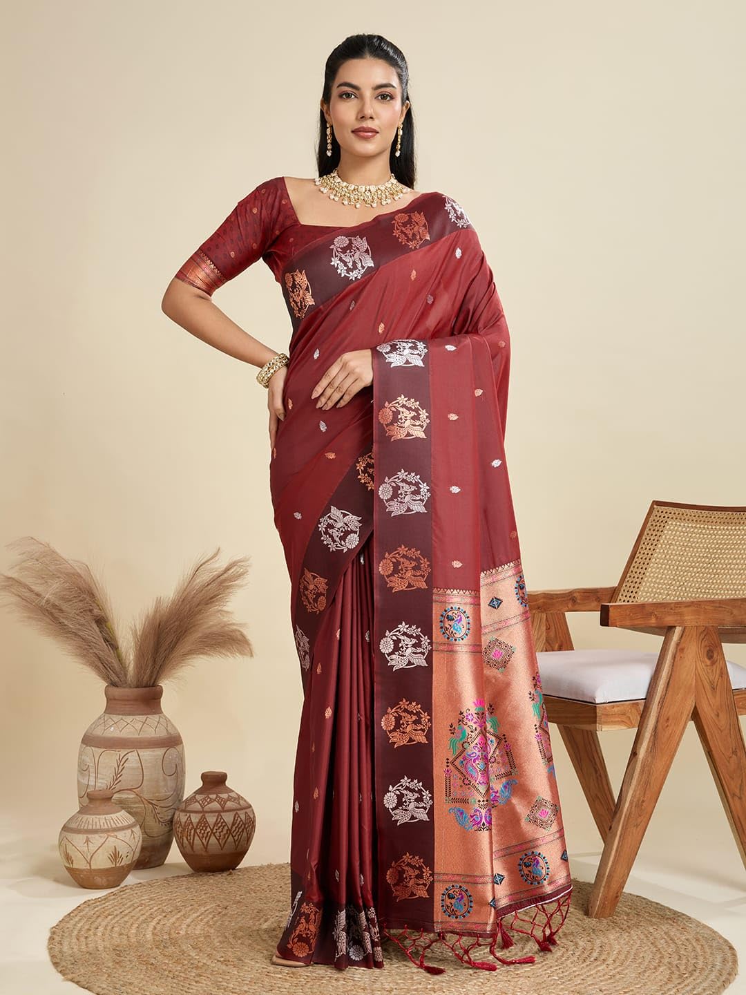 Vasthrlay Classic Traditional Saree for wedding and party wear styling