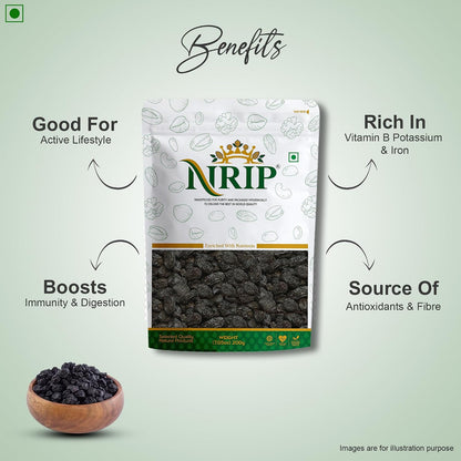 NRIP Premium Afghani Black Raisins Seedless