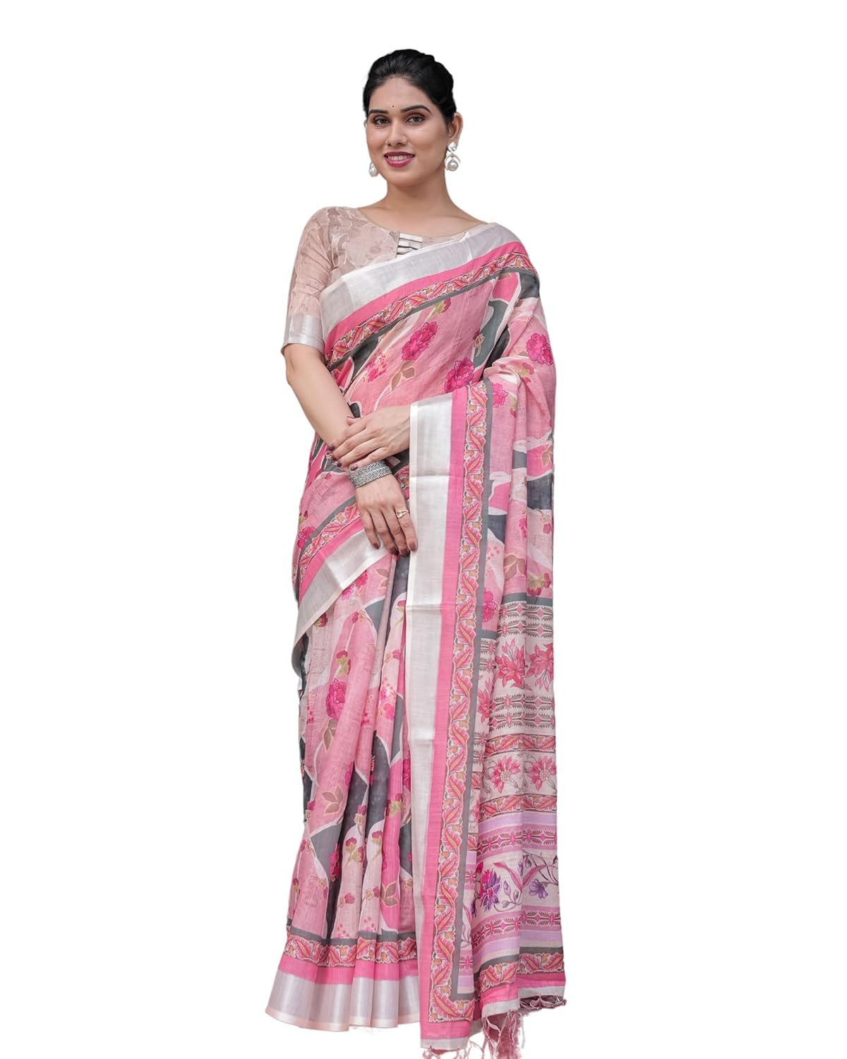 Vasthrlay Classic Ethnic Printed Saree for festive ethnic occasions