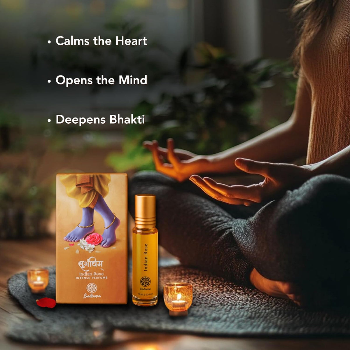 Sugandhim Rose Premium Attar for Puja