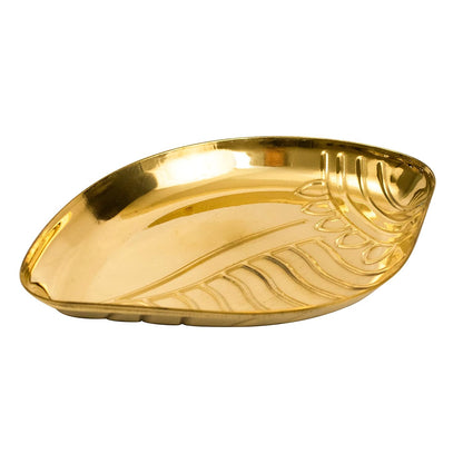 Brass Sankha shaped Plate 60g - PUSHMYCART