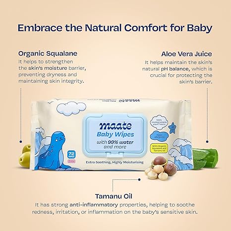 Maate Baby Wipes - PUSHMYCART