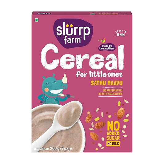 Slurrp Farm Sathu Maavu | 100% Natural Multigrain Health Mix - PUSHMYCART