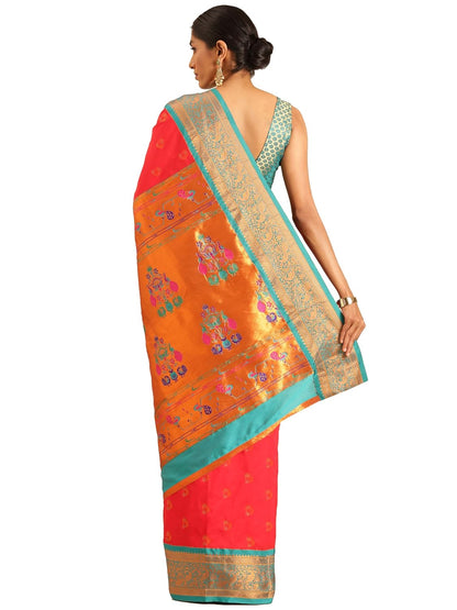 Vasthrlay Silk Bottle Saree with decorative traditional design