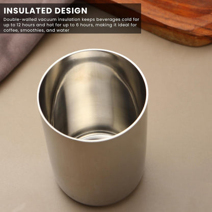 Stainless Steel Water Drinking Glasses Set