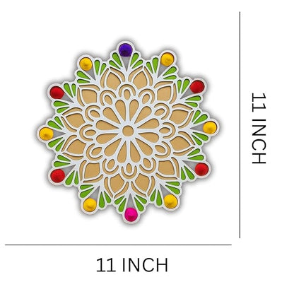 SHILP HANDICRAFT Rangoli Stencil Mat - PUSHMYCART