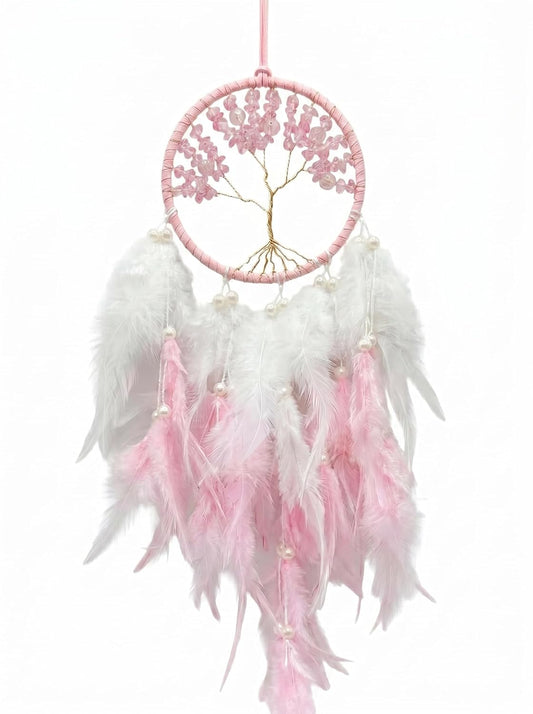 Jeevan Handicraft Pink Tree of Life Dream Catcher 38 cm