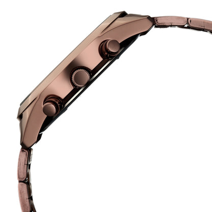 Sonata Multifunction Brown Dial Brown Metal Strap Watch For Men image 6
