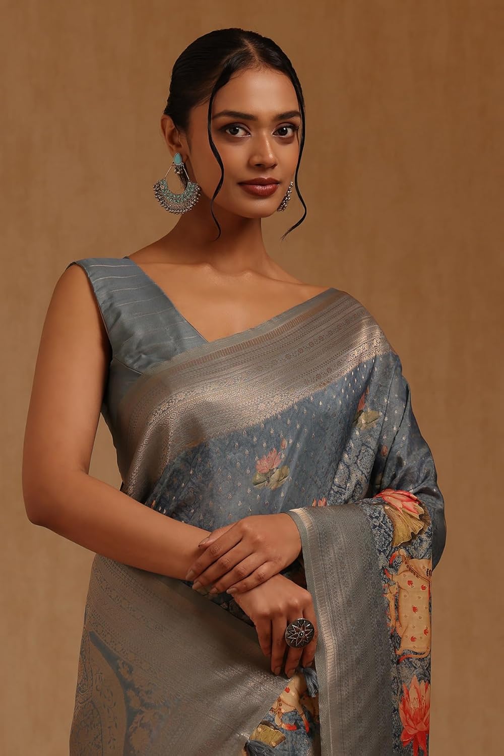 Vasthrlay Classic Madhubani Saree with elegant Ethnic styling