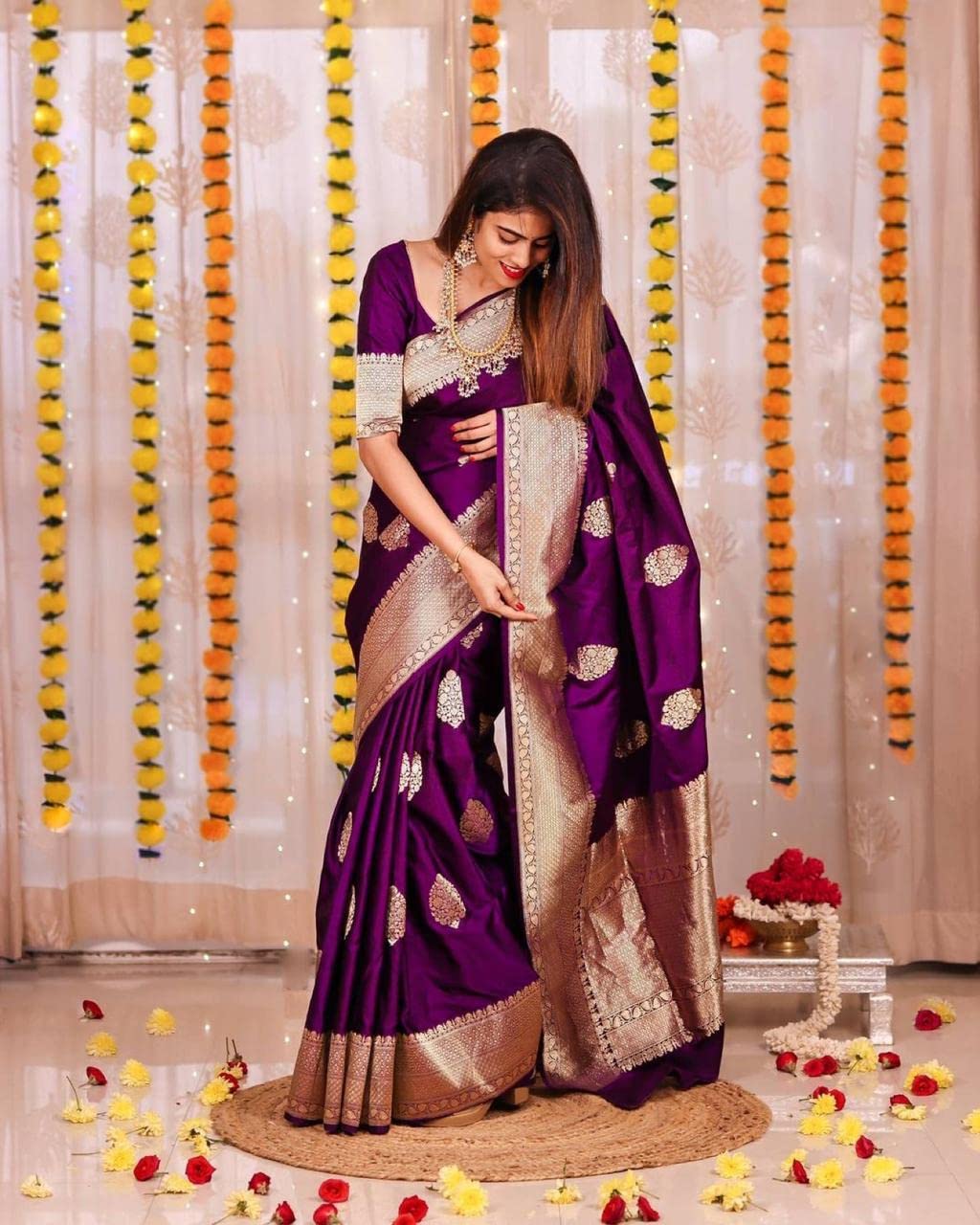 Vasthrlay Classic Traditional Saree for wedding and party wear styling