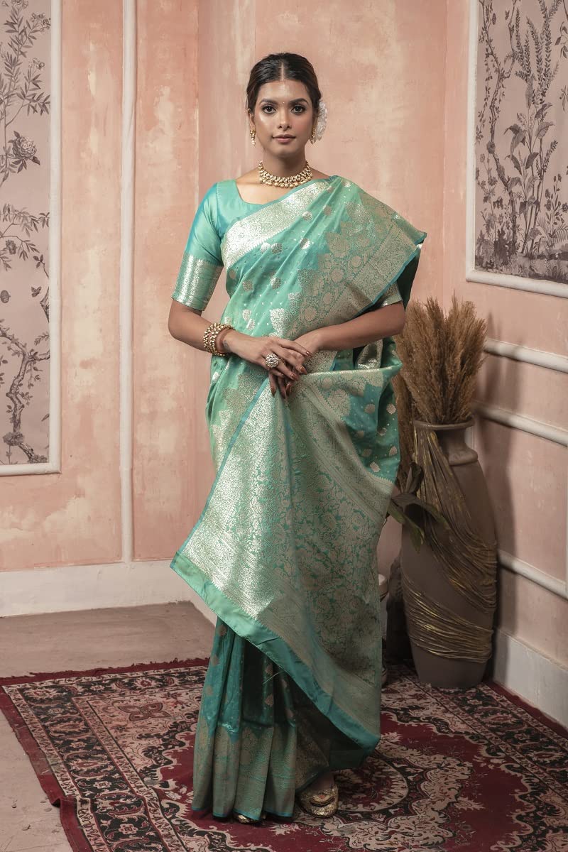 Vasthrlay Banarasi Classic Saree with decorative traditional design