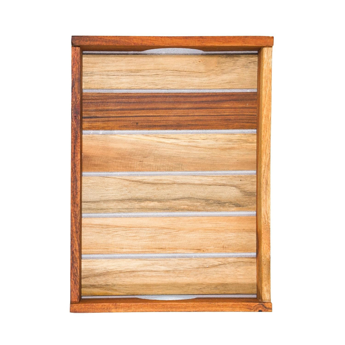 Sanjeev Kapoor Slat Handle Wooden Serving Tray