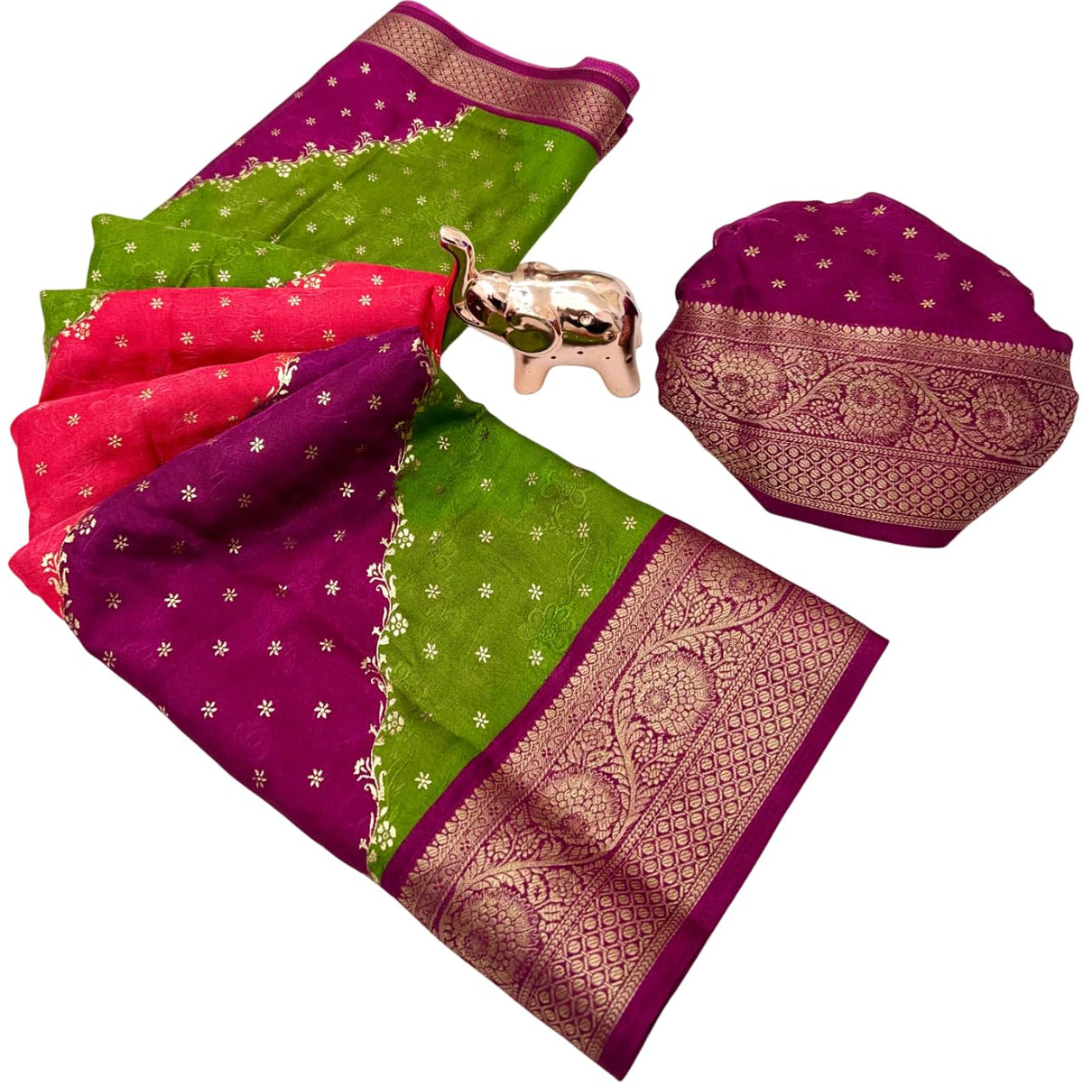 Vasthrlay Classic Kanjivaram Weaving Saree for festive ethnic occasions