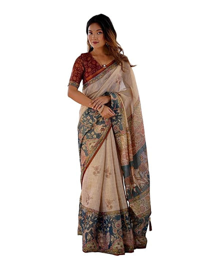 Vasthrlay Multi Colour Ethnic Traditional Saree for festive ethnic occasions