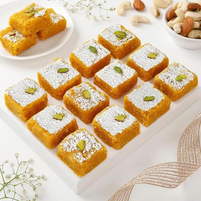 Agra Sweets Moong Dal Burfi - PUSHMYCART