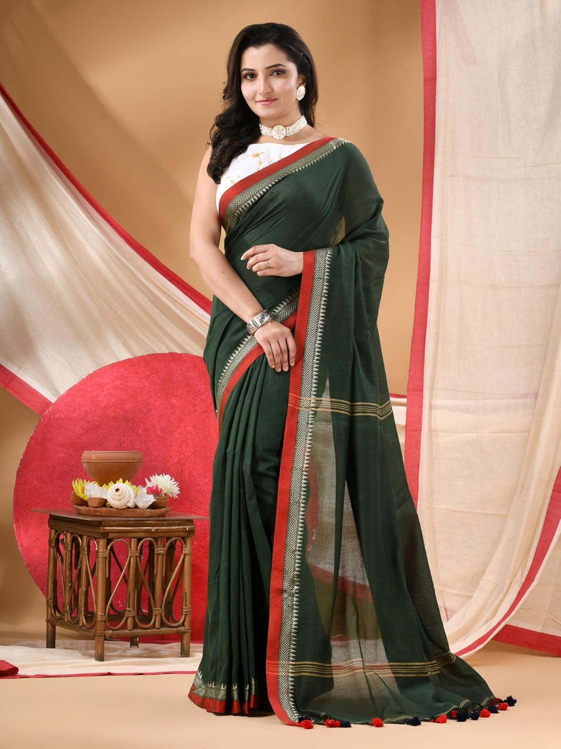 Vasthrlay Classic Traditional Saree with elegant Georgette styling